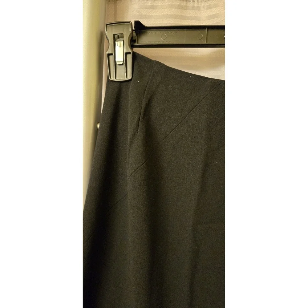 Escada Margaretha Ley Women Black Wool Pencil Skirt Long US Size 10 EU 40